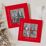 Definiera Naughty | 5 Photo Collage-jul Julkort<br><div class="desc">Fira julhelgen genom att skicka dessa roligt- och cheeky christmas-helgdagskort till vänner och familj! Detta speciella julklapp innehåller ett kollage med fyra foton på framsidan och ett större foto på baksidan tillsammans med en klassisk Julhälsningar,  ditt namn och året.</div>