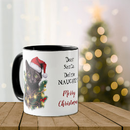 Definiera Naughty Cat Tangled i julklapp Ljus Mugg