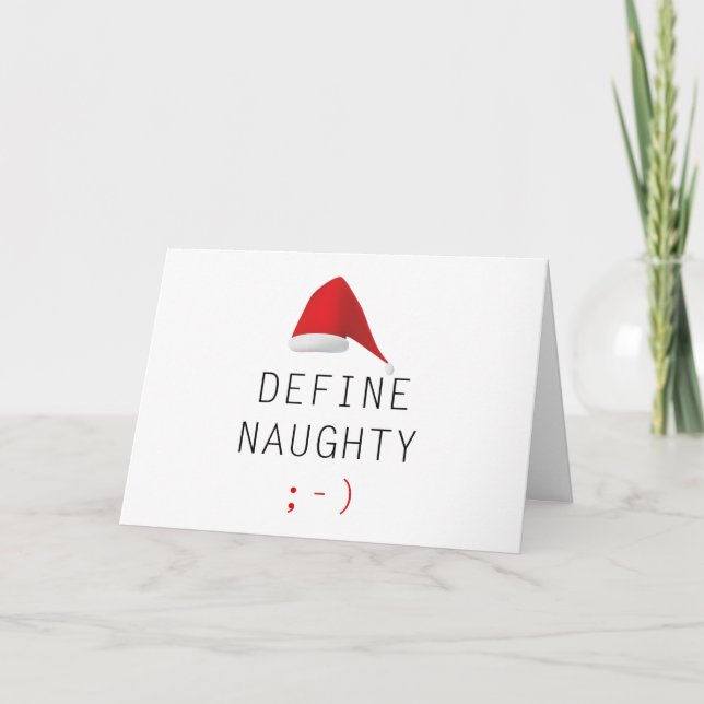 Definiera Naughty Helgkort (Framsida)