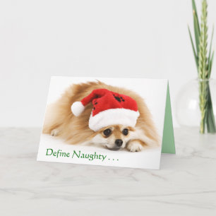 Definiera Naughty-julkort Helgkort