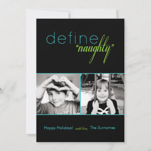 Definiera Naughty Pop Helgdag Card Julkort