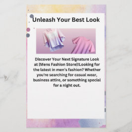 Definiera om Stil med den här flygaren Flygblad