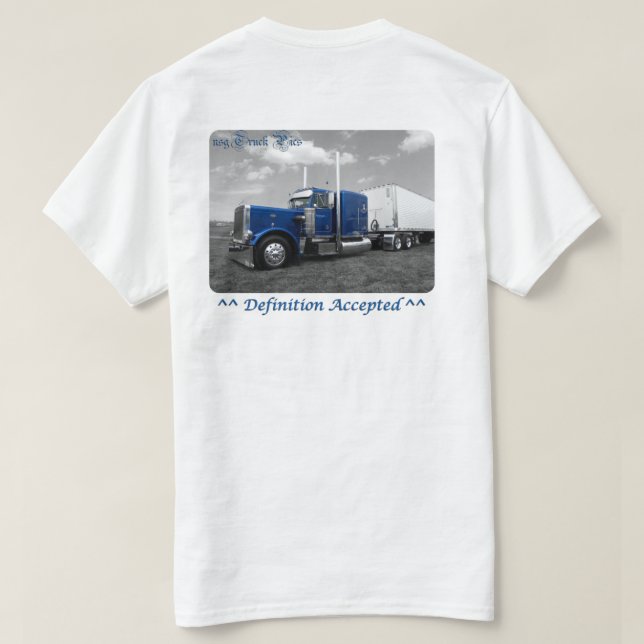 Definiera Peterbilt 359 Tee Shirt (Design baksida)