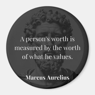 Definiera värde: Marcus Aurelius på värden Magnet