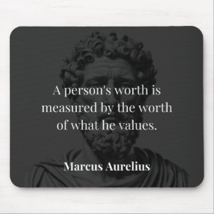 Definiera värde: Marcus Aurelius på värden Musmatta