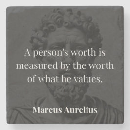 Definiera värde: Marcus Aurelius på värden Stenunderlägg