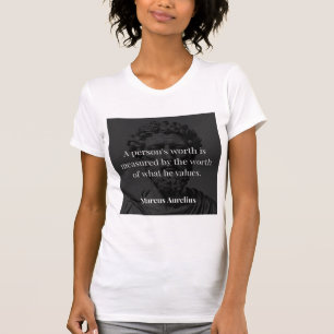 Definiera värde: Marcus Aurelius på värden T Shirt