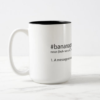 definierad #bananagram Två-Tonad mugg