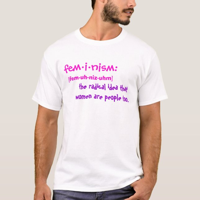 Definierad feminism tee shirt (Framsida)