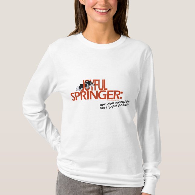 Definierad glatt Springer Tee Shirt (Framsida)
