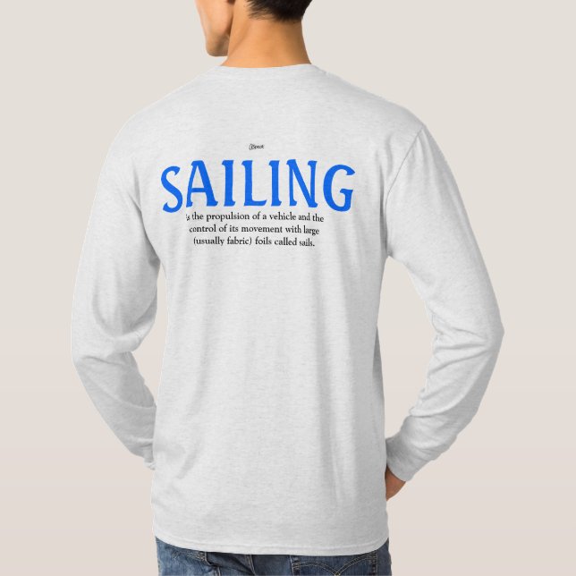 Definierad SEGLING Tee Shirt (Baksida)