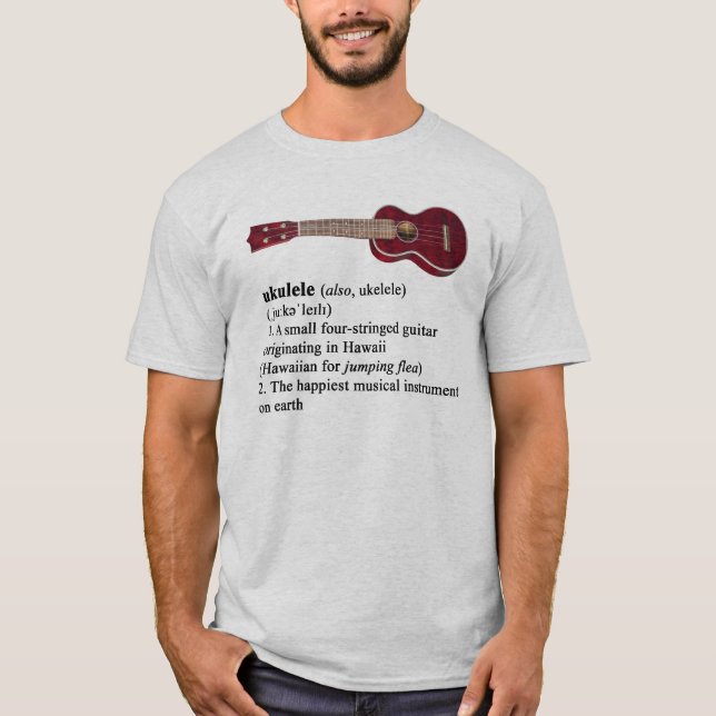 Definierad Ukulele T-shirt (Framsida)