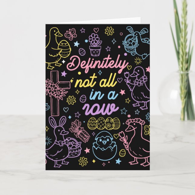Definitely Not All In A Row Coquette Silly Goose E Kort (Framsida)