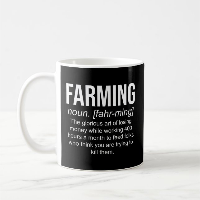 Definition Agriculture Roligt Farmer Kaffemugg (Vänster)