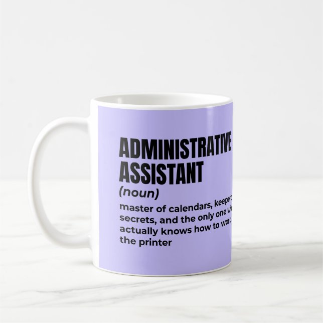 Definition av administratörsassistenten för supers kaffemugg (Vänster)