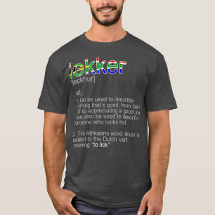Definition av Afrikaan Ord för syd Afrika Älskare T Shirt