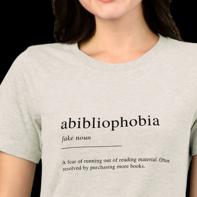Definition av allmänfobi, bok älskare t shirt (Skapare uppladdad)