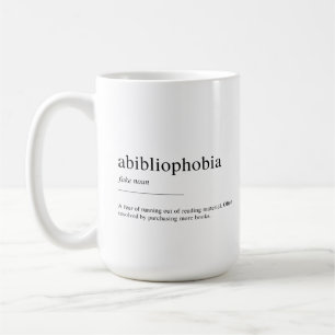 Definition av allmänfobi kaffemugg