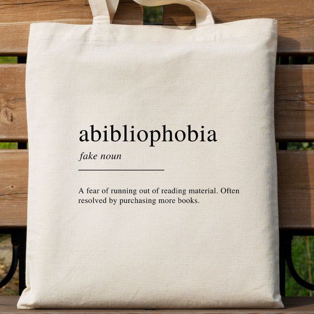 Definition av allmänfobi tygkasse (Skapare uppladdad)
