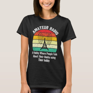 Definition av Amateur Radio Ham Radio Operatör T Shirt