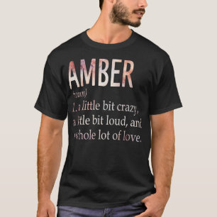 Definition av Amber Girl Namn T Shirt