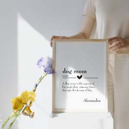 Definition av anpassningsbar "Hund Mamma" Poster