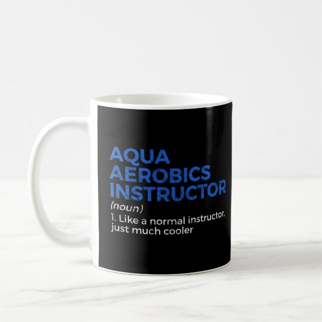 Definition av Aqua Aerobics Instructor Kaffemugg (Vänster)