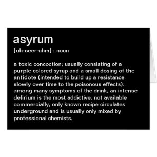 definition av asyrum hälsningskort