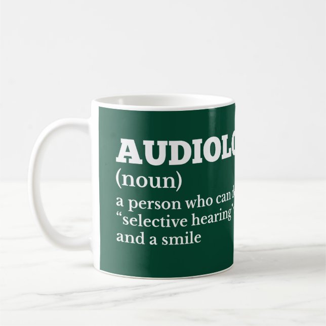 Definition av Audiolog Funny Coffee Kaffemugg (Vänster)