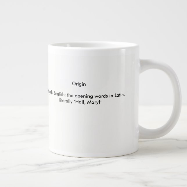 Definition av Ave Maria Jumbo Mugg (Höger)