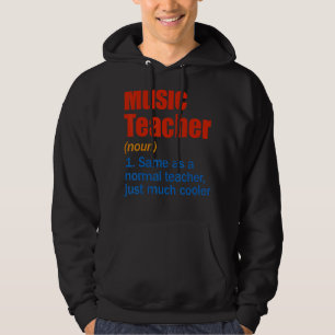 Definition av Back to school första dagen för musi Hoodie