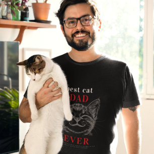 Definition av bästa Kat Pappa Cute Cat Ansikte T Shirt