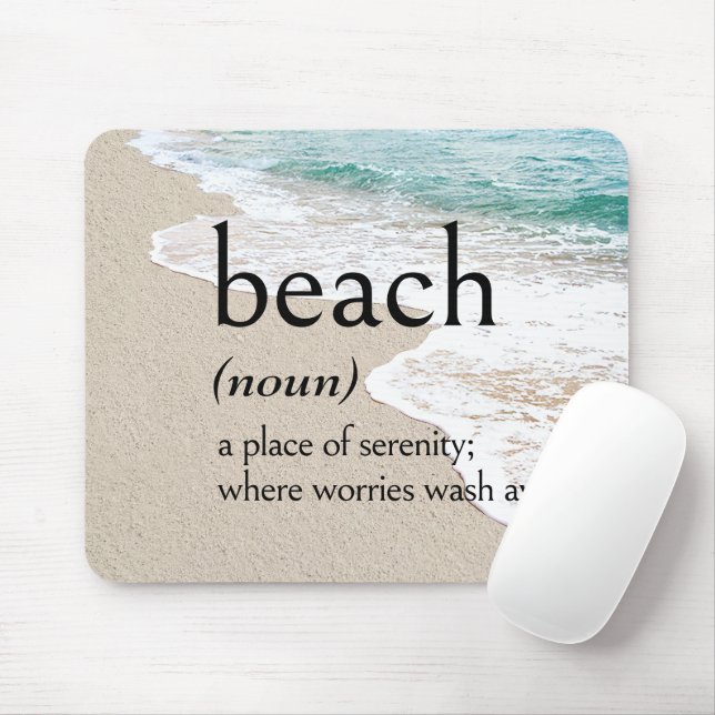 Definition av BEACH on Seashore Musmatta (Med mus)