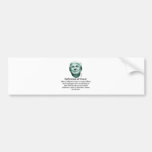 Definition av bedrägeri - TRUMP Bildekal