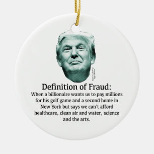 Definition av bedrägeri - TRUMP Julgransprydnad Keramik