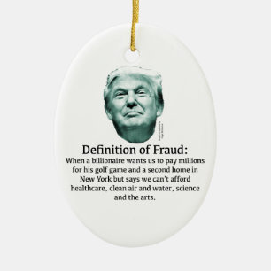 Definition av bedrägeri - TRUMP Julgransprydnad Keramik