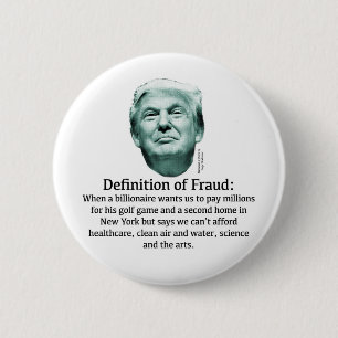 Definition av bedrägeri - TRUMP Knapp