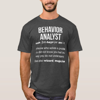 Definition av beteendeanalytiker t shirt