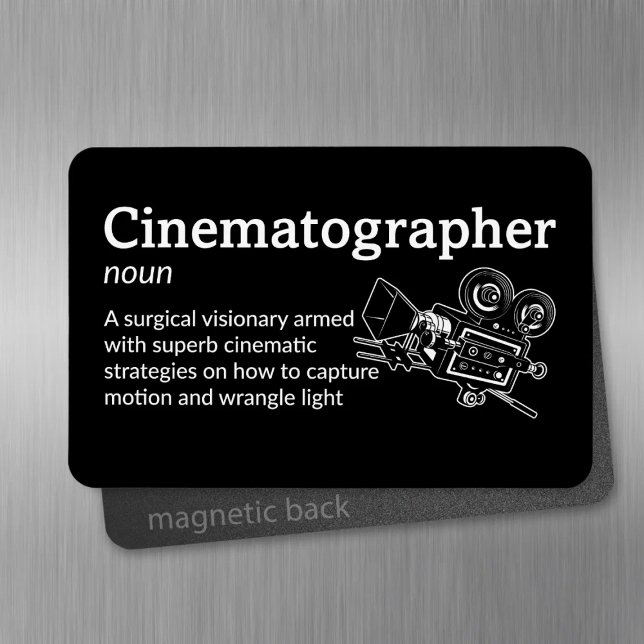 Definition av biograf - film 4 tum x 6 tum Flex Magnet (Skapare uppladdad)