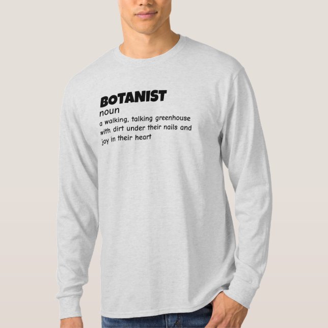 Definition av botany Expert T Shirt (Framsida)