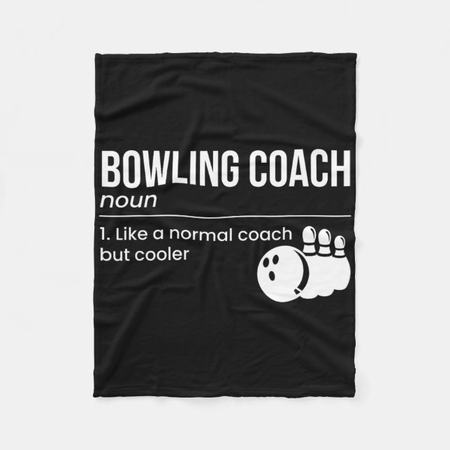 Definition av Bowling Coach Fleecefilt (Framsidan)