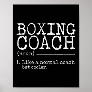 Definition av Boxing Coach - Funny Poster