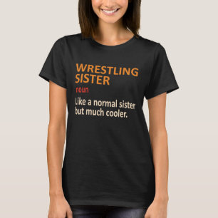 Definition av brottande syster, luddig Idrottsman T Shirt