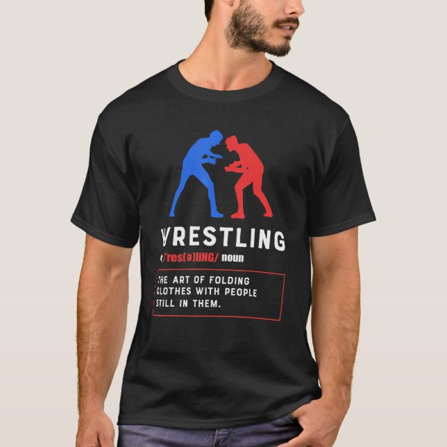 Definition av brottning av brottning t shirt (Framsida)
