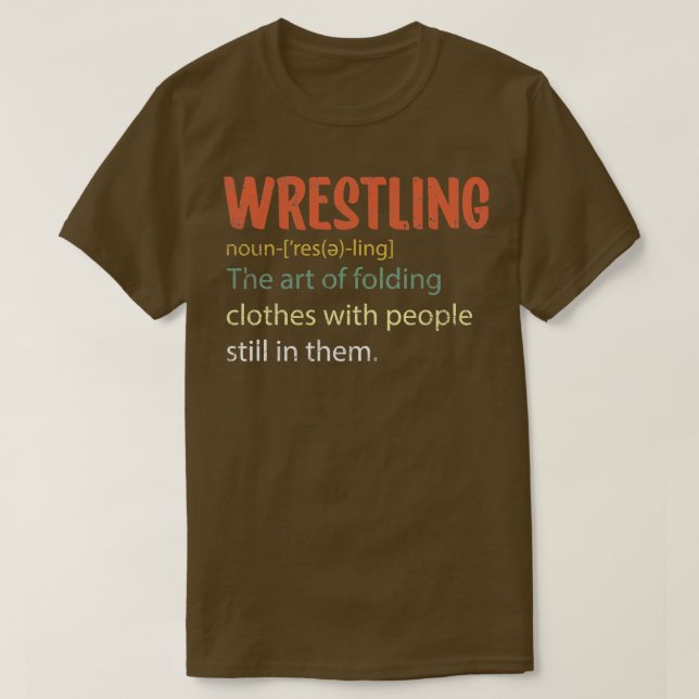 Definition av brottning t shirt (Design framsida)