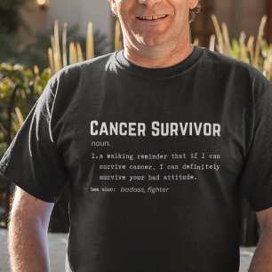 Definition av canceröverlevnad, medvetenhet om can t shirt