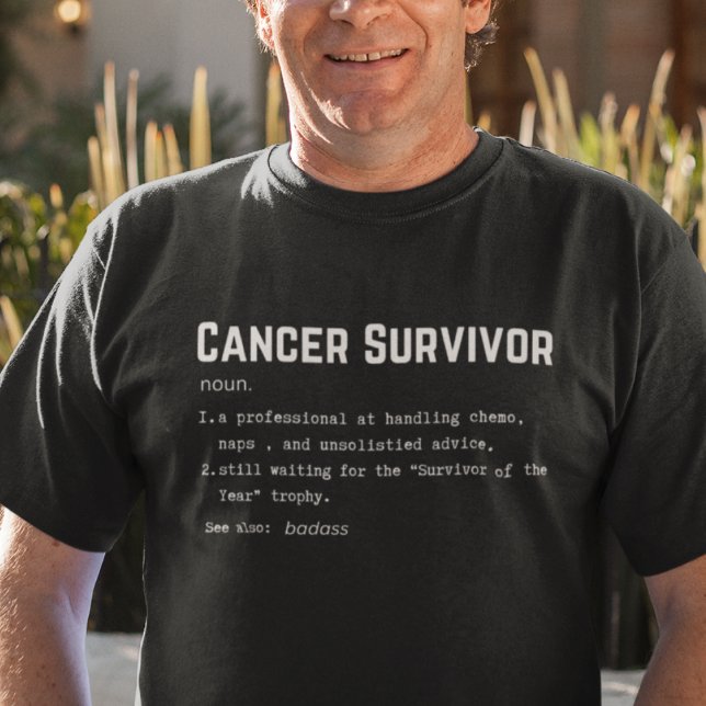 Definition av canceröverlevnad, medvetenhet om can t shirt (Skapare uppladdad)