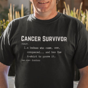 Definition av canceröverlevnad, medvetenhet om can t shirt