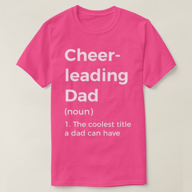 Definition av Cheerlead Pappa T Shirt (Design framsida)