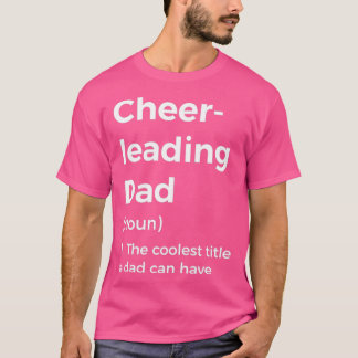 Definition av Cheerlead Pappa T Shirt